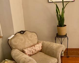 Chair with ottoman