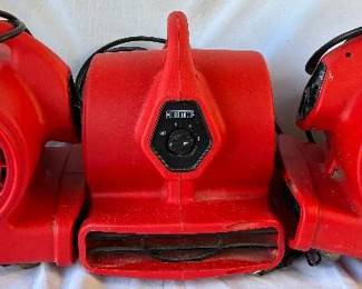 Three Ironton 1/8 HP Air Movers