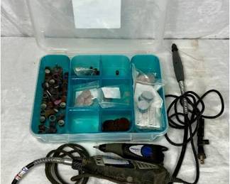 Corded Dremel Tools plus attachments with case- Dremel 4000 with Flex Head and Dremel Engraver
