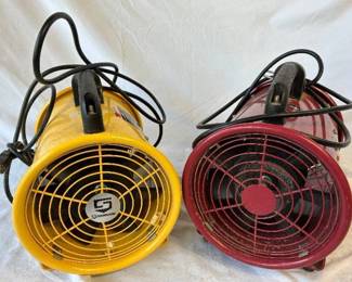 Two 8" Utility Blowers - 1 Strongway Model STFJ-20N and 1 Central Machinery Model STFJ-20N