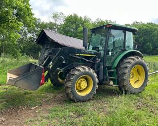 JOHN DEERE 6403 4X4 TRACTOR AND LOADER
