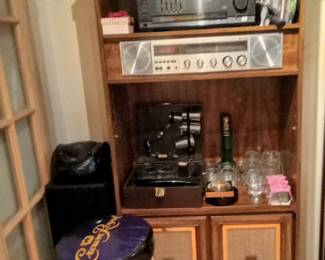 Mid Century Cabinet w/ built in Radio