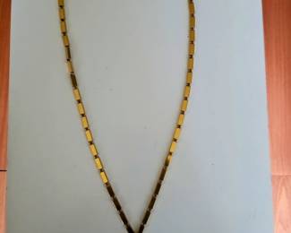 Vintage Signed 1960s Concentric Circle Pendant Necklace