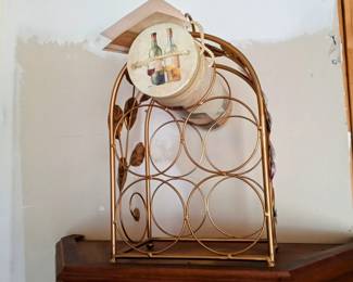 Gold Wine Rack