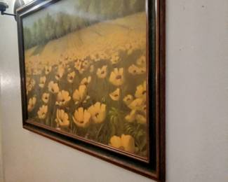Rare Vintage Painting of Field Flowers