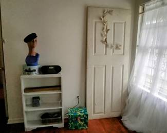 Vintage White Wood Shelf