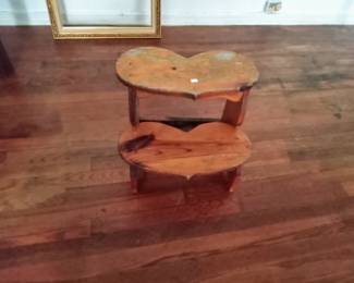 Handcrafted Wood Foot Stool