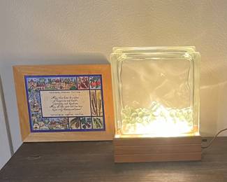 Block brick lamp