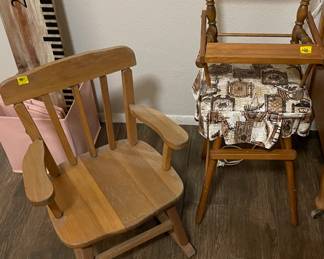 Rocker and toy high chair