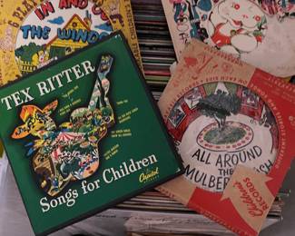 Vintage albums and records