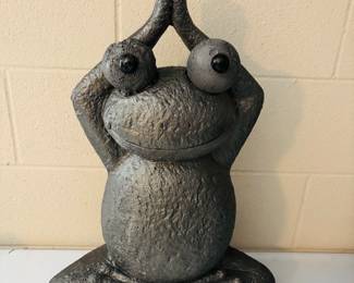 Kermit takes up yoga.