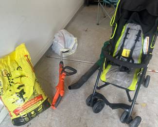 Eddie Bauer stroller
Black and decker weed eater
Blower
Black Kow mulch