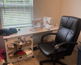 Sewing table and chair