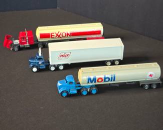 Mobil, Ryder and Exxon Die Cast Trucks