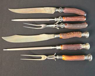 Landers Clark, Meridian Cuttlery Co Carving Knife Set