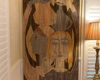 Woven art wall tapestry