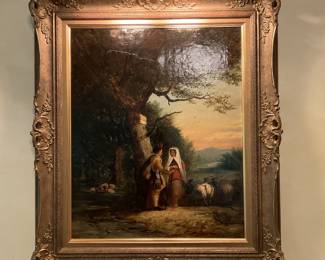 Signed G. Wells 1860 “The Courtship”