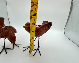 Clock with decorative accessories. This lot includes a beautiful mantel clock, a collectible tiki figure ash tray and two lovely birds. Fun items to round out the decor of a room.
Note photos for details and condition. Measurements taken under field conditions are approximate within 1/2". Feel free to reach out with any questions.