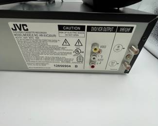 JVC DVD/VCR Combo Player Working Condition
JVC DV-SR260U, DVD/VCR Combo Player with remote, includes AV cables. Year: 2005.
Perfect for all of your collectible DVD’s and CD’s
Note photos for details and condition. Measurements taken under field conditions are approximate within 1/2". Feel free to reach out with any questions.