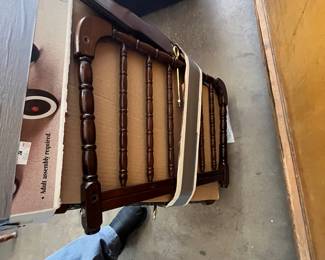 Jenny Lind Bassinet - An Original! This is an original Jenny Lind Bassinet, broken down and lovingly stored with hardware, ready to be reassembled and used!
Note photos for details and condition. Measurements taken under field conditions are approximate within 1/2". Feel free to reach out with any questions.