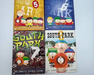 Enjoy this collection of the first eleven seasons of South Park! A collection for the animated show collector.
Note photos for details and condition. Measurements taken under field conditions are approximate within 1/2". Feel free to reach out with any questions.