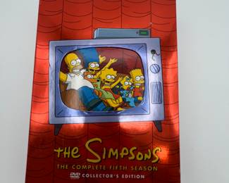 Simpsons Season 5 Complete Collection
Simpsons Season Five - An animated comedy collectors dream. In very good condition, ready to round out your collection.
Note photos for details and condition. Measurements taken under field conditions are approximate within 1/2". Feel free to reach out with any questions.
