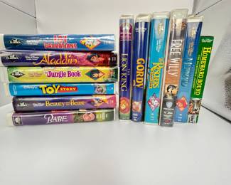 Vintage Disney VHS Collection! Little Mermaid, Toy Story, Aladdin and more!
Don’t miss out on this vintage VHS Collection of the classics. In good condition and still working.
Note photos for details and condition. Measurements taken under field conditions are approximate within 1/2". Feel free to reach out with any questions.
Items are heavy and we do not assist with loading. Be sure to bring adequate help and a large enough vehicle for large items. If you need assistance, call Denny for an estimate for delivery. (720) 393-0204.