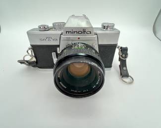 Vintage Minolta SR-T 101 Camera
Vintage 1970s Minolta SR-T 101 camera with lenses in working condition. Beautiful camera for the collector or somebody looking to shoot film for practical or nostalgic purposes.
Note photos for details and condition. Measurements taken under field conditions are approximate within 1/2". Feel free to reach out with any questions.
Items are heavy and we do not assist with loading. Be sure to bring adequate help and a large enough vehicle for large items. If you need assistance, call Denny for an estimate for delivery. (720) 393-0204.