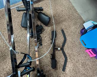 Total Gym XLS New Condition includes Wing Attachment and Leg Pull
Total Gym XLS home gym, multi-functional exercise equipment, includes additional accessories. Excellent condition with no signs of wear. Item is 91" overall.
The item is heavy and located in the basement. Winner must bring adequate help and a vehicle appropriate to transport. Item can be disassembled and instructions are available with the machine, winner must be able to disassemble.