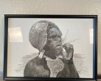 Framed Pencil Drawing Artwork by John Ward
Pencil on paper drawing signed by the artist 'J. Ward' and dated '96'. The artwork is framed and measures approximately 18x24 inches.
Note photos for details and condition. Measurements taken under field conditions are approximate within 1/2". Feel free to reach out with any questions.
Items are heavy and we do not assist with loading. Be sure to bring adequate help and a large enough vehicle for large items. If you need assistance, call Denny for an estimate for delivery. (720) 393-0204.