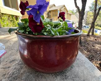 Glazed Ceramic Pot with Pansies!
Glazed pot in a deep red color already planted for spring!
Note photos for details and condition. Measurements taken under field conditions are approximate within 1/2". Feel free to reach out with any questions.
Items are heavy and we do not assist with loading. Be sure to bring adequate help and a large enough vehicle for large items. If you need assistance, call Denny for an estimate for delivery. (720) 393-0204.