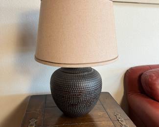 Designer Bronze Finish Lamp. This is a bronze finish ceramic table lamp with a beautiful patina. features a textured dark finish with a light linen shade. Approximate height: 28 inches. This is a high-end designer piece that will bring style and finishing touch to any room.
Note photos for details and condition. Measurements taken under field conditions are approximate within 1/2". Feel free to reach out with any questions.
Items are heavy and we do not assist with loading. Be sure to bring adequate help and a large enough vehicle for large items. If you need assistance, call Denny for an estimate for delivery. (720) 393-0204.