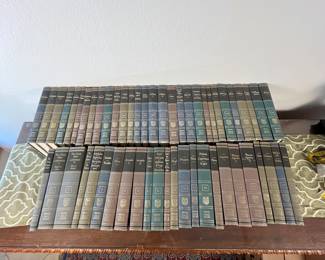 Great Books of the Western World Collection - Complete Set!
A complete collection of the Great Books of the Western World, published by Encyclopaedia Britannica in 1952. This lot includes volumes featuring works from classic authors and philosophers such as Plato, Aristotle, Shakespeare, and many more, providing a comprehensive overview of Western literature and thought.
Note photos for details and condition. Measurements taken under field conditions are approximate within 1/2". Feel free to reach out with any questions.
Items are heavy and we do not assist with loading. Be sure to bring adequate help and a large enough vehicle for large items. If you need assistance, call Denny for an estimate for delivery. (720) 393-0204.