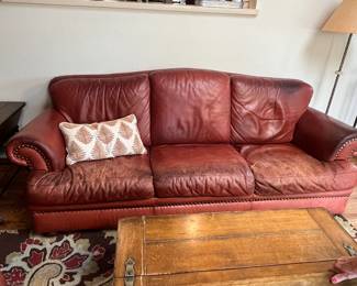 Well Loved Sofa and Chair
This is a well loved set that still has a lot of life if given some TLC. Hardwood Frame, Couch is 88” Long x 39” deep. Chair is 43” Wide x 39” Deep. Super comfortable. Item is heavy. Winner must bring adequate help and vehicle size for pick up.
Note photos for details and condition. Measurements taken under field conditions are approximate within 1/2". Feel free to reach out with any questions.