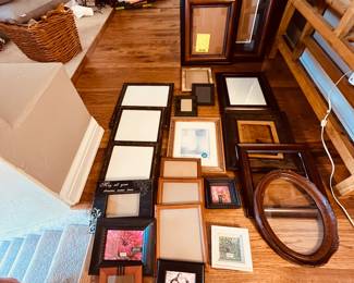 Huge Lot of Frames - Perfect for art, crafting and other creative uses. Assorted Decorative Picture Frames Lot. A collection of various picture frames, including modern and classic styles. The lot features multiple sizes and colors designed to complement any decor. Includes both open and closed frames, with some featuring decorative accents. Estimated years range from late 20th century to early 21st century. Notable brands may include well-known home decor manufacturers. Largest is 16x20, smallest is 4x4 - every size in between!
Note photos for details and condition. Measurements taken under field conditions are approximate within 1/2". Feel free to reach out with any questions.
Items are heavy and we do not assist with loading. Be sure to bring adequate help and a large enough vehicle for large items. If you need assistance, call Denny for an estimate for delivery. (720) 393-0204.