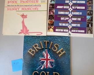Vinyl Record Albums - Henry Mancini “Pink Panther” British Gold and Golden Hits with Cher and other top artistsThis is a collection of three albums that will round out any collection with hits from top artists, Pink Panther and more!
Note photos for details and condition. Measurements taken under field conditions are approximate within 1/2". Feel free to reach out with any questions.