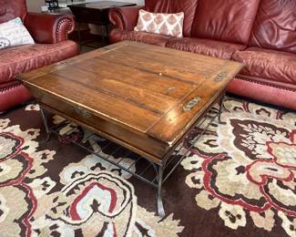Coffee Table and End Table. Secret Storage Galore!
This is a set that includes a large coffee table and end table. There are some signs of use, take that into consideration when bidding. Great solid pieces that have a lot of life left!
Note photos for details and condition. Measurements taken under field conditions are approximate within 1/2". Feel free to reach out with any questions.