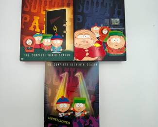 Enjoy this collection of the first eleven seasons of South Park! A collection for the animated show collector.
Note photos for details and condition. Measurements taken under field conditions are approximate within 1/2". Feel free to reach out with any questions.