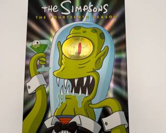 The Simpsons Season 14 - Complete Collectors Edition. Fun things happened in season 14 - “The Simpsons Season 14 Collectors Edition DVD’s
Note photos for details and condition. Measurements taken under field conditions are approximate within 1/2". Feel free to reach out with any questions.