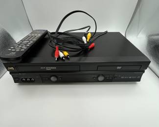 JVC DVD/VCR Combo Player Working Condition
JVC DV-SR260U, DVD/VCR Combo Player with remote, includes AV cables. Year: 2005.
Perfect for all of your collectible DVD’s and CD’s
Note photos for details and condition. Measurements taken under field conditions are approximate within 1/2". Feel free to reach out with any questions.