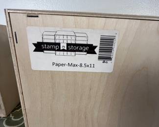 Stamp-n-Storage Paper Max Organizer Lot. Includes two wooden organizers designed craft storage, made of solid wood with dividers and crafted for efficient storage. Made in the USA. Made by Stamp-in-Storage. Beautiful condition.
Note photos for details and condition. Measurements taken under field conditions are approximate within 1/2". Feel free to reach out with any questions.
Items are heavy and we do not assist with loading. Be sure to bring adequate help and a large enough vehicle for large items. If you need assistance, call Denny for an estimate for delivery. (720) 393-0204.