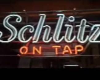 Working Schlitz Neon Beer Sign. Works! See video here: https://youtu.be/tj_pHEzSQ_w?si=dH9Xq_2kX32IAwPu