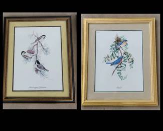 Signed DON WHITLATCH Bird Prints