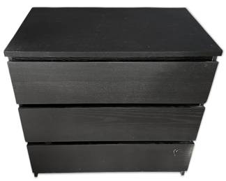 Black 3Drawer Dresser