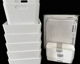 White Storage Containers IKEA Kassett More Brands