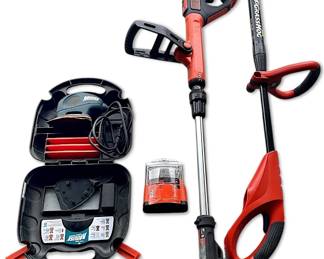 Two Black Decker Edgers Trimmers, Battery, Charger, Sander Polisher, Drill Bit Set