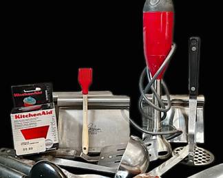 KitchenAid Immersion Blender, Le Creuset Pastry Brush, Ekco Brand Utensils, More Kitchen Goods