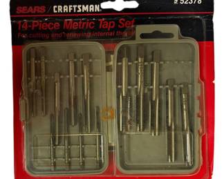 New Vintage Craftsman 14Pc Metric Tap Set