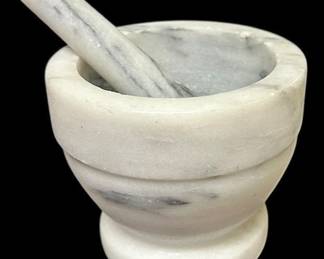 Marble Mortar Pestle