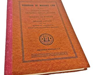 1954 Masonic Constitution Laws